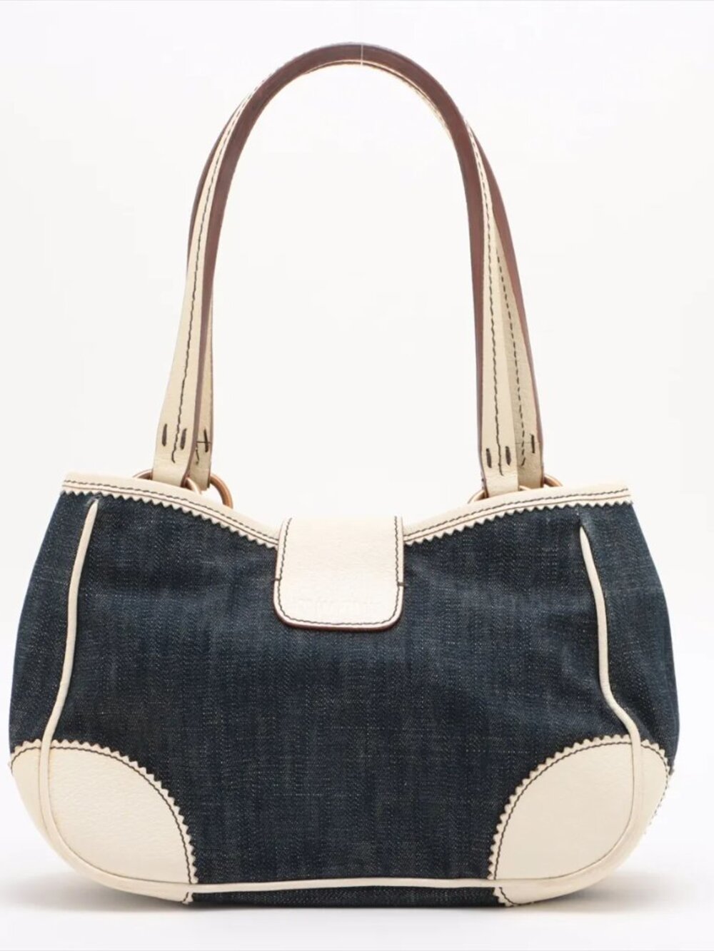 MIU MIU DENIM SHOULDER BAG J17 - Picture 2 of 14